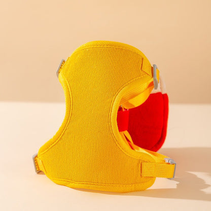 Harnais pour Chien avec Sac à Dos Burger – Ensemble Harnais + Laisse | Style Mignon & Confortable